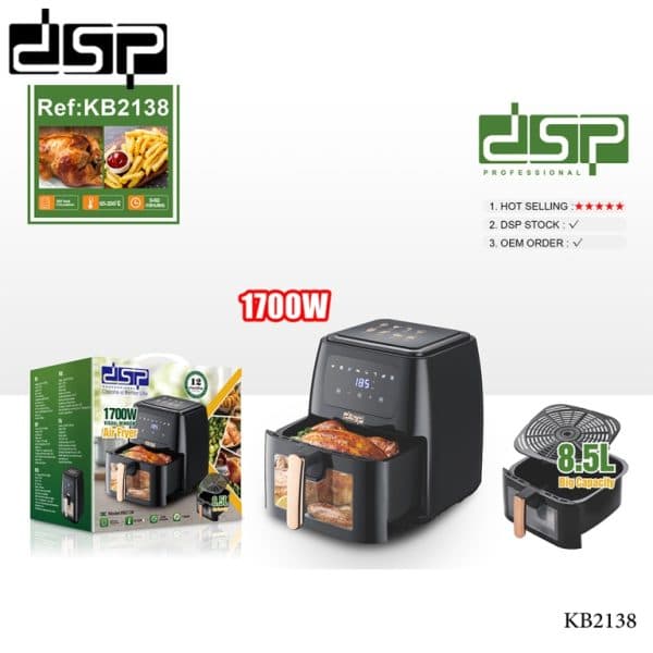 Electric Air Fryer 1700W-8.5Ltr DSP KB2138